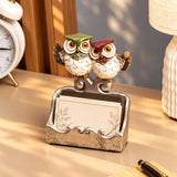 Owl Couple Polyresin Showpiece