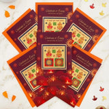 Pack Of 6 Festival Of Lights Diwali Greeting Card