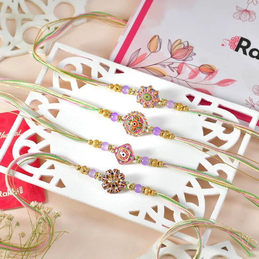 Delightful Rakhi with Kaju Katli