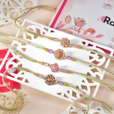 Delightful Rakhi with Kaju Katli