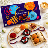 Set of 2 Spiderman Kids Rakhi with Cadbury Chocolates | Rakhi Gift for Children