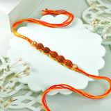 Splendid Rudraksha Rakhi with Ferrero Rocher