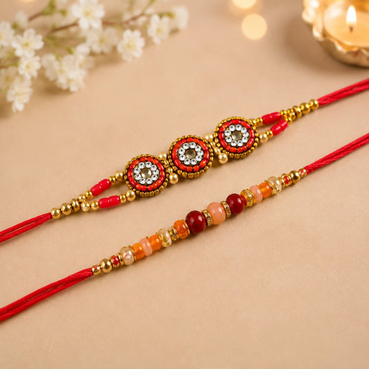 Radiant Rakhi Celebration Hamper With Besan Ladoo