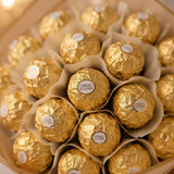 Ferrero Rocher Chocolate Bouquet with Golden Ribbon