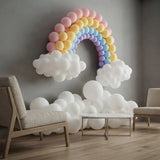 Rainbow & Clouds Balloon Backdrop Decor