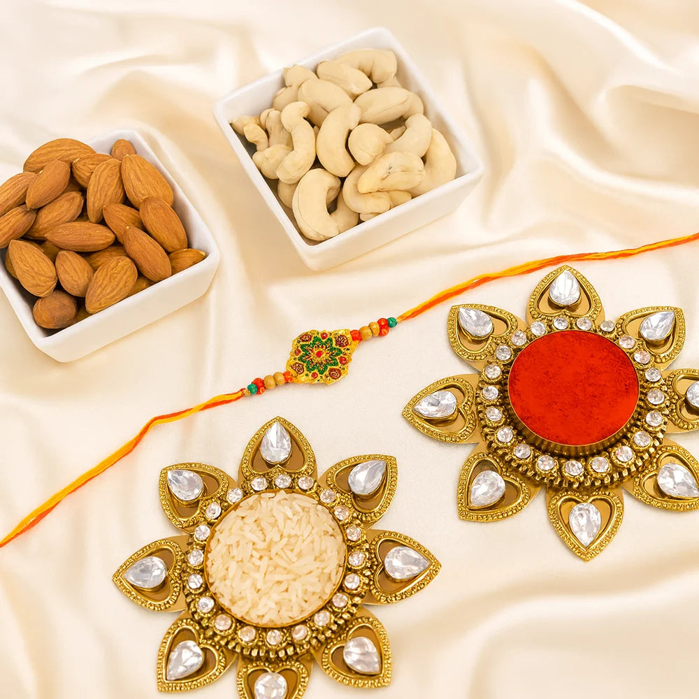 Designer Rakhi with Cashews and Almonds