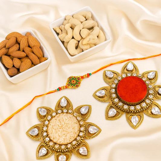 Designer Rakhi with Cashews and Almonds