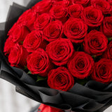 50 Red Roses Grand Crimson Bouquet - Luxurious Anniversary & Valentine's Day Gift