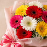 8 Rainbow Gerbera Mixed Bouquet