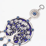 Floral Tassel Charm Evil Eye Wall Hanging
