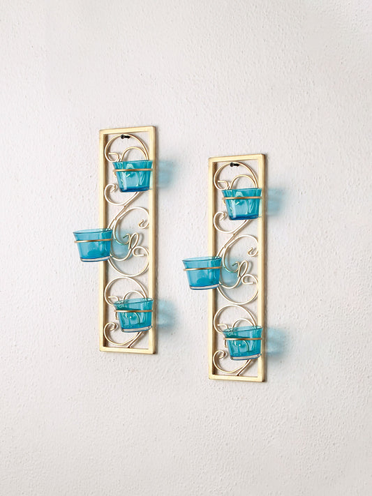 Scented Candle Holder Wall Decor - Small Pack Of 2