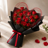 17 Red Roses Timeless Floral Arrangement