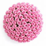 100 Pink Roses Grand Hand-Tied Bouquet - Luxury Milestone Anniversary Gift