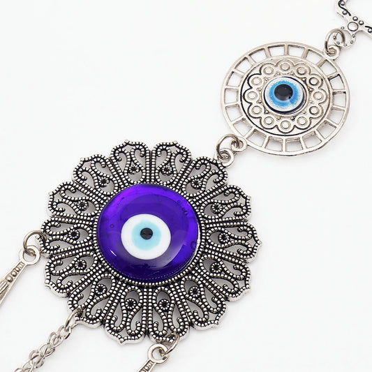 Boho Charm Double Evil Eye Wall Hanging