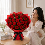20 Red Roses Aqua Fresh Bouquet