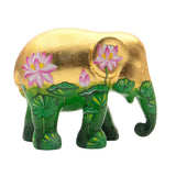 Golden Lotus Elephant Statue | By Elephant Parade