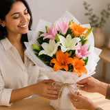 Vibrant Asiatic Lily Bouquet