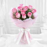 Send Pink Rose Bouquet Online - Same Day Delivery | Archies