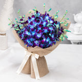 Orchid Flower in Jute Wrap - Same Day Delivery | Archies