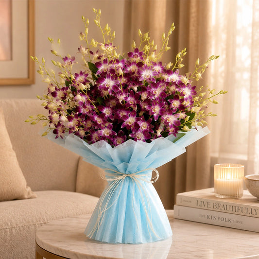 Buy Purple Orchid Bouquet Online - Same Day Delivery | Archies