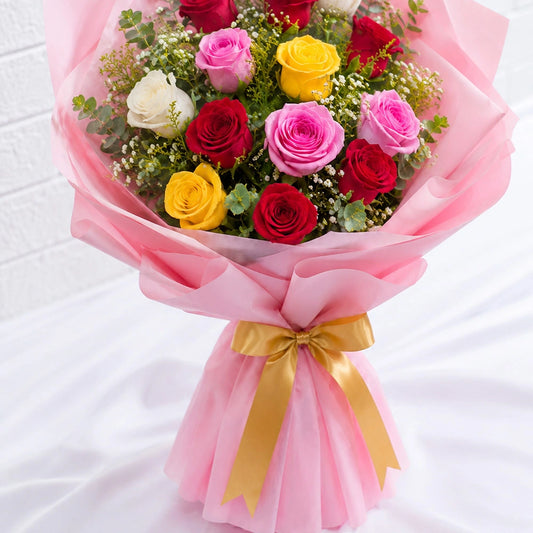 Mix Roses Arrangement - Elegant Flower Bouquet Gift | Archies