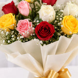 Buy Mixed Rainbow Roses Bouquet Online - Same Day Delivery | Archies
