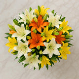 Buy Mixed Lilies Fish Bowl Arrangement Online - Same Day Delivery | Archies