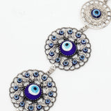 Glass Amulet Triple Evil Eye Wall Hanging