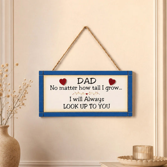 Dad Framed Quotation Wall Hanging - Blue