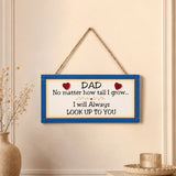 Dad Framed Quotation Wall Hanging - Blue