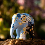 Patchie Indigo Elephant Statue | By Elephant Parade