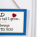 Dad Framed Quotation Wall Hanging - Blue