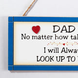 Dad Framed Quotation Wall Hanging - Blue