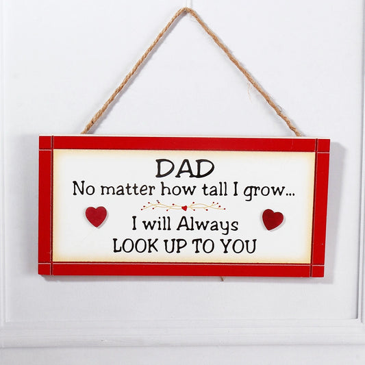 Dad Framed Quotation Wall Hanging - Red