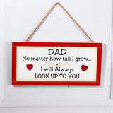 Dad Framed Quotation Wall Hanging - Red