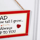 Dad Framed Quotation Wall Hanging - Red
