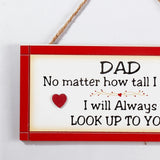 Dad Framed Quotation Wall Hanging - Red