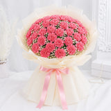 50 Baby Pink Carnations Grand Bouquet - Luxurious Birthday & Anniversary Gift