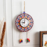 Handpainted Mandala Wall Hanging Clock