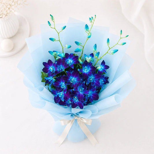 3 Blue Orchid Exotic Bouquet