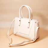Classic Ivory Dual Handle Handbag