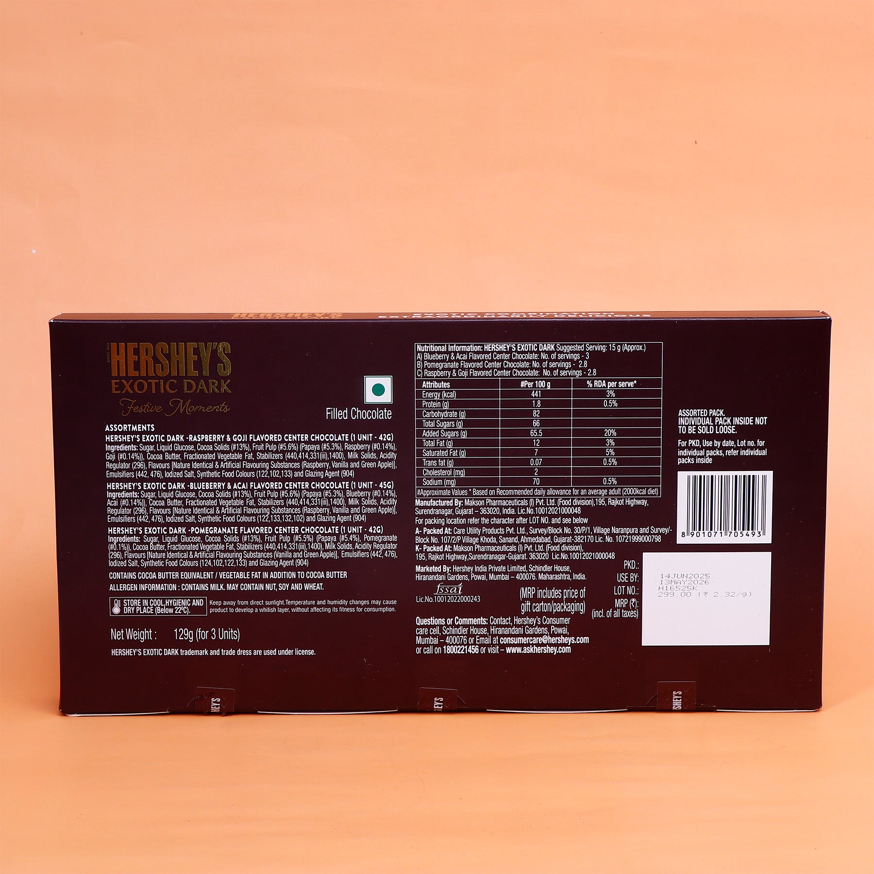 Hersheys Exotic Dark Festive Moments Gift Box