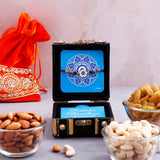 Black Rakhi Trunk Box with Dry Fruits Gift Set Gift Set