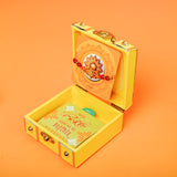 Beautiful Golden Rakhi in Trunk Box