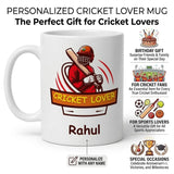 Personalized Cricket Lover Mug with Name