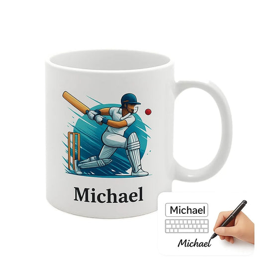 Personalized Cricket Mug with Name
