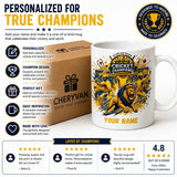 Personalized Name Cricket Fan Mug