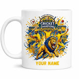Personalized Name Cricket Fan Mug
