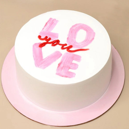 Love in Bloom Cake mixed roses with Vanila Cake