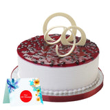 Chocolates Bouquet with Bluebery Cake